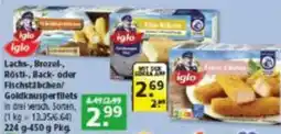 Multi Markt Iglo Lachs, Brezel, Rosti-, Back- oder Fischstäbchen/ Goldknusperfilets Angebot
