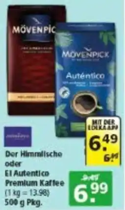 Multi Markt MOVENPICK Der Himmlische oder El Autentico Premium Kaffee Angebot