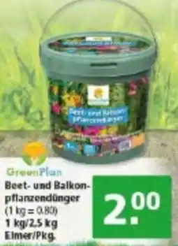 Multi Markt Green Plan Beet- und Balkon- pflanzendünger Angebot