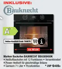 Ostermann Bauknecht Marken Backofen BAUKNECHT BBA385HUOK Angebot