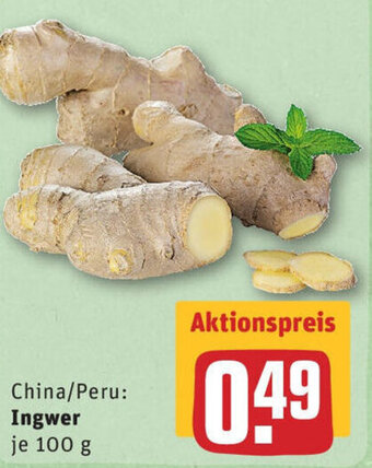 REWE Ingwer Angebot