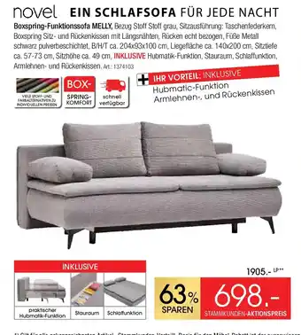 Zurbrüggen novel Boxspring-Funktionssofa MELLY Angebot