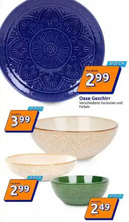 Action Oase Geschirrx Angebot