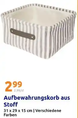 Action Aufbewahrungskorb aus Stoff Angebot