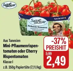Feneberg SanLucar Mini-Pflaumenrispentomaten oder Cherry Rispentomaten Angebot