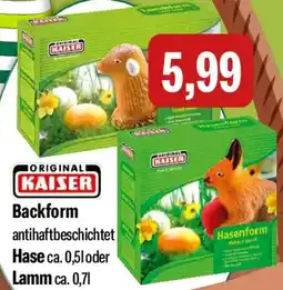 Feneberg ORIGINAL KAISER Backform Hase oder Lamm Angebot