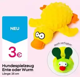 PEPCO Hundespielzeug Ente oder Wurm Angebot