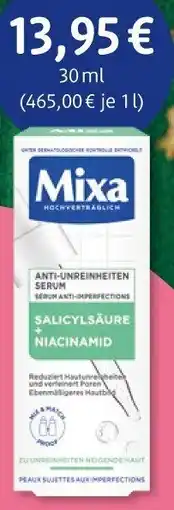 dm drogerie Mixa salicylsäure+ niacinamide Angebot