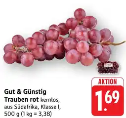 Edeka Neukauf Gut & Günstig Trauben rot Angebot