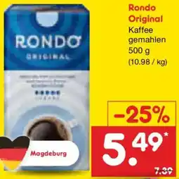 Netto Marken-Discount Rondo Original Kaffee Angebot