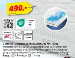 Höffner 7-Zonen-tonnentaschenfederkern-matratze Angebot