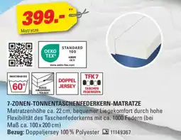 Höffner 7-Zonen-tonnentaschenfederkern-matratze Angebot
