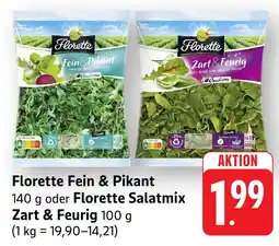 Edeka Neukauf Florette Fein & Pikant oder Florette Salatmix Zart & Feurig Angebot