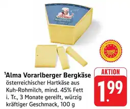 Edeka Neukauf Alma Vorarlberger Bergkäse Angebot