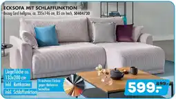 Möbel Kraft Ecksofa mit schlaffunktion Angebot