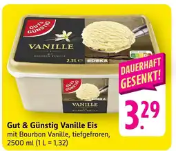 Edeka Neukauf Gut & Günstig Vanille Eis Angebot