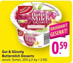 Edeka Neukauf Gut & Günstig Buttermilch Desserts Angebot