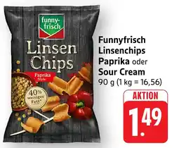 Edeka Neukauf Funnyfrisch Linsenchips Paprika oder Sour Cream Angebot