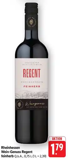 Edeka Neukauf Rheinhessen Wein-Genuss Regent feinherb Q.b.A., Angebot
