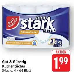 Edeka Neukauf Gut & Günstig Küchentücher Angebot