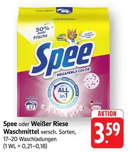 Edeka Neukauf Spee oder Weiẞer Riese Waschmittel Angebot