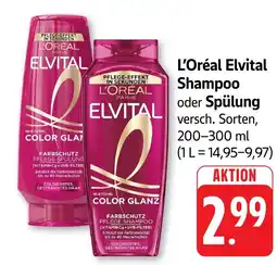 Edeka Neukauf L'Oréal Elvital Shampoo oder Spülung Angebot