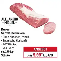METRO ALEJANDRO MIGUEL Duroc Schweinerücken Angebot