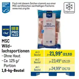 METRO MSC Wildlachsportionen Angebot