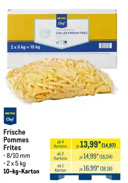 METRO METRO Chef Frische Pommes Frites Angebot