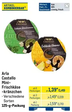 METRO Arla Castello Mini- Frischkäsekränzchen Angebot