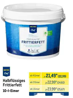 METRO METRO Chef Halbflüssiges Frittierfett Angebot