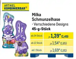 METRO Milka Schmunzelhase Angebot