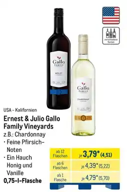 METRO Ernest & Julio Gallo Family Vineyards z.B.: Chardonnay Angebot