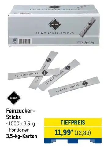 METRO RIOBA Feinzucker- Sticks Angebot