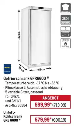 METRO METRO PROFESSIONAL Gefrierschrank GFR6600 Angebot