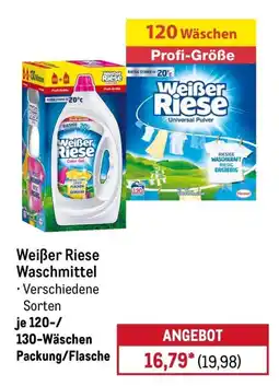 METRO Weiẞer Riese Waschmittel Angebot
