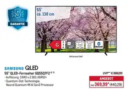 METRO SAMSUNG QLED 55" QLED-Fernseher GQ55Q7F2 Angebot