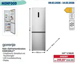 METRO gorenje Kühl-/Gefrierkombination N 619 EAXL4 Angebot