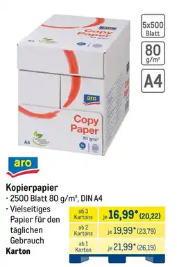 METRO aro Kopierpapier Angebot