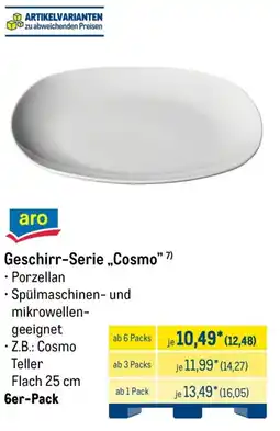 METRO aro Geschirr-Serie „Cosmo" Angebot