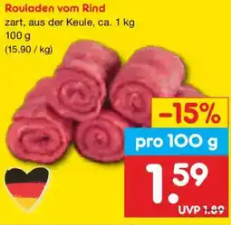 Netto Marken-Discount Rouladen vom Rind Angebot
