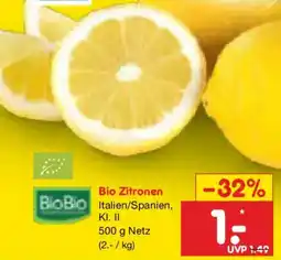 Netto Marken-Discount Bio Zitronen Angebot