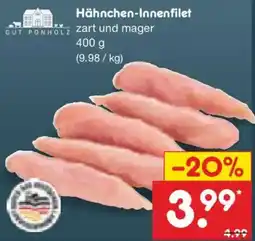 Netto Marken-Discount GUT PONHOLZ Hähnchen-Innenfilet Angebot
