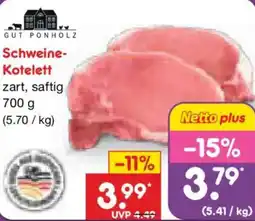 Netto Marken-Discount GUT PONHOLZ Schweine- Kotelett Angebot