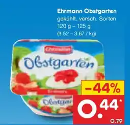 Netto Marken-Discount Ehrmann Obstgarten Angebot