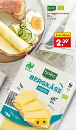 Netto Marken-Discount Bio Bergkäse Scheiben Angebot