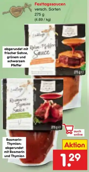 Netto Marken-Discount Lieblings Festtagssaucen Angebot