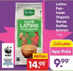Netto Marken-Discount Latino Fairtrade Organic Ganze Kaffee bohnen Angebot