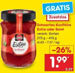 Netto Marken-Discount Schwartau Konfitüre Extra oder Samt Angebot
