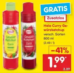Netto Marken-Discount Hela Curry Gewürzketchup Angebot